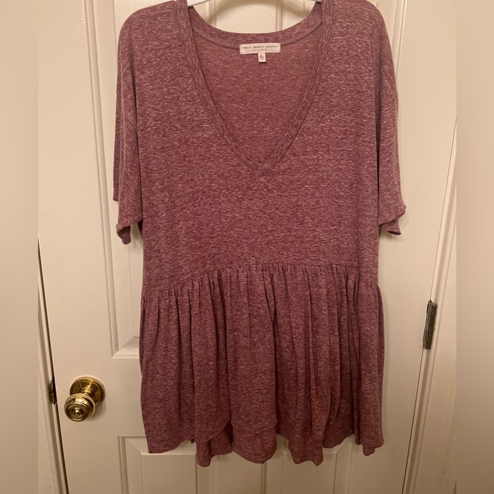 V neck swing top